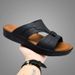 New Plus Size Fashionable Outdoor Dad Slippers, One Line Drag Men's Casual Slippers Are Available_vogvips.com