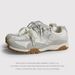 Women's Training Shoes, 2025 Summer New Style, Breathable Mesh Chunky Shoes, Thick Sole, Height Increasing, Popular Sports And Casual Shoes_vogvips.com
