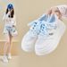 Little White Shoes Female Students Hollow Breathable Thick-soled Heightening Shoes Casual Board Shoes_vogvips.com