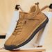 Cross-border Bestseller: Large Size Trendy Shoes, Outdoor Workwear, Vintage Stitching, Mid-high Top, Fashionable Casual_vogvips.com