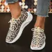 Fi Leopard Knitted Autumn Slide Walking Womens Lightweight Casual Sports Shoes Plus Size M241029_vogvips.com