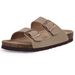 Comwarm Men Leather Summer Brand Slippers Leisure Beach Shoes Unisex Fashion Cork Sandals Adjustable Double Buckle_vogvips.com