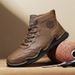 Men's Casual Shoes For Autumn And Winter With Fleece Warmth, Mid-Top Men's Shoes, Soft-Soled Octopus Shoes, Large Size 4_vogvips.com