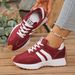Thick Bottom Women Sneakers Fashion Casual Patchwork Leather Sport Shoes Lady Outdoor Active Comfort No Slip Running_vogvips.com