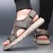 YRZL Soft Comfortable Non-Slip Men High Quality Beach Mens Gladiator Sandals Summer Casual Flat Shoes_vogvips.com