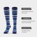 New breathable compression socks Athleisure pressure calf socks matching striped leg socks_vogvips.com
