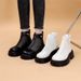 【Soft Sole】Soft Leather Thick Sole Martin Mesh Breathable Boots For Women 2025 Summer Thin New Style_vogvips.com