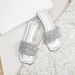 2025 Summer New Glitter Sequin Flat Soft Sole Comfortable Casual Women's Slippers Large Size_vogvips.com
