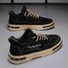 Spring New Breathable Work Clothes Men's Korean Edition, Versatile Sports And Casual Thick Sole Board , Dad Trendy_vogvips.com