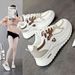 Retro Thick-Soled Leather Sneaker For Women, 2026 Autumn New Lace-Up Running Shoe, College Style Veratile Caual_vogvips.com