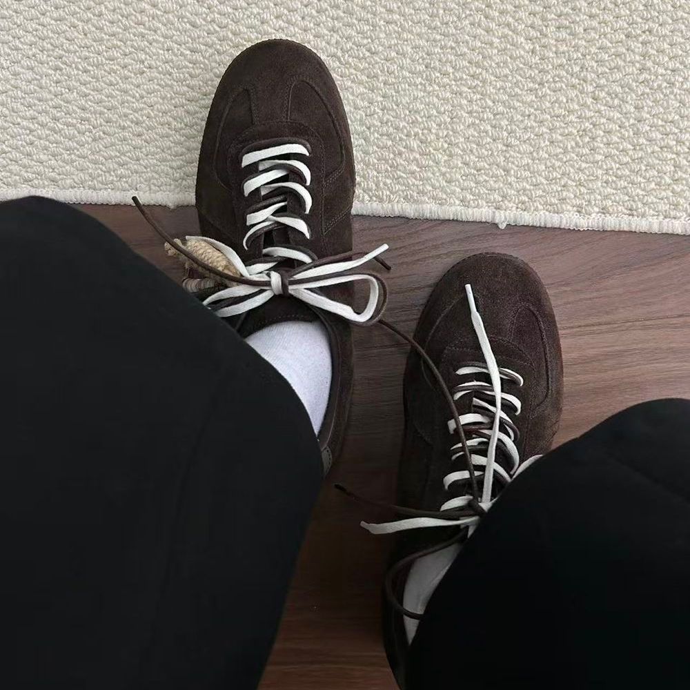 Versatile Lace-up Sneakers Commuting And Outdoor Use, Comfortable Round-toe Casual German Training For Men, British_vogvips.com