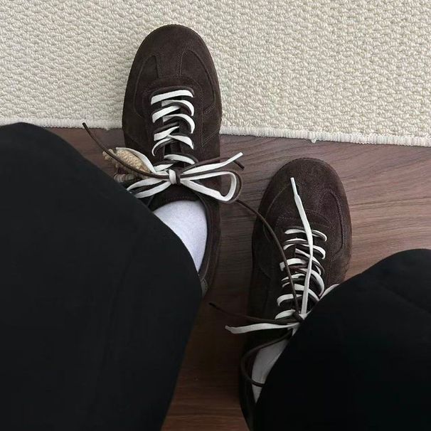Versatile Lace-up Sneakers Commuting And Outdoor Use, Comfortable Round-toe Casual German Training For Men, British_vogvips.com