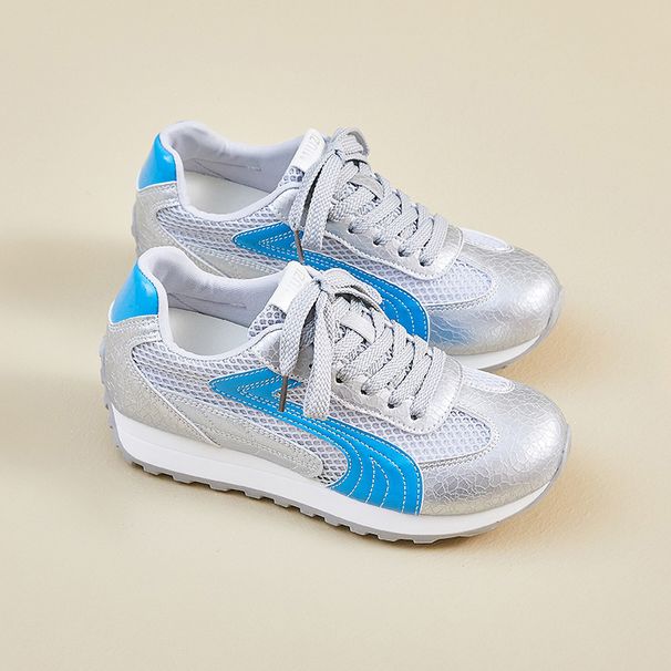 Inner Heightening Shoes Dad Shoes Female Student Sports Running Casual Mesh Breathable_vogvips.com