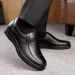 Genuine Leather Casual For Men Handmade Flat Platform Walking Shoes Outdoor Footwear Loafers Breathable Sneakers_vogvips.com