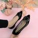 Mesh Sandals Women's Shallow Mouth Pointed Head Low Heel Thick Heel Single Shoes Hollow Breathable Large Size Women's Shoes_vogvips.com