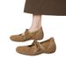 Matte Soft Leather Mary Jane Shoes For Women, Thick-soled, Lace-up, Round-toed, Shallow-cut, Comfortable, Non-tiring,_vogvips.com