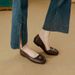 Sheepskin Slip-On Flat Korean Style Elegant Commuter French Soft-Soled Women's Shoes, New-Style Shoes For Spring_vogvips.com