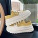 New Thick Soled Height Enhancing White Shoes For Women Versatile Fashionable Breathable Casual Sports Shoes_vogvips.com