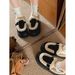 Black Non-Slip Thick-Soled Snow Boots For Women 2025 New Style Outdoor Winter Height-Increasing Warm_vogvips.com