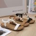 In Stock Z2927-1 New 2025 European And American Style Women's Retro Buckle Woven Fashion Casual Beaded Beach Sandals_vogvips.com