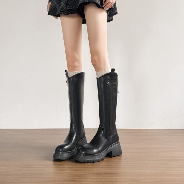 19233-1 Thick-Soled High Women 2025 Autumn Winter New Belt Buckle Over-the-Knee Long Boots With Wide Back Zipper For_vogvips.com