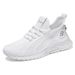 Women Lace Up Sporty Outdoor Flying Weaving Sneakers Comfort Lightweight Non Slip Athletic Shoes For Gym Work Casual_vogvips.com