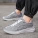 Men's New Green Mesh Breathable Odor Proof Sports Men's And Women's Soft Soled Lightweight Running Shoes, Trendy Shoes_vogvips.com