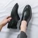 Suitable For All Seasons 2025 Spring And Autumn Lazy Slip-On For Men, Large Size Business Loafers, Casual Shoes, Men's Wedding Leather Shoes_vogvips.com