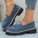 SHLIANG New Fashion British Style Women's Flats Thick Bottom Casual Loafers Round Toe Rubber Spring Autumn Flat Shoes X0047_vogvips.com
