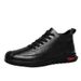2025 New Genuine Trendy Casual Autumn Black Sneakers Men's Leather Shoes_vogvips.com