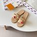 2026 New Elegant Straw Woven Upper Lace Trim Bow Decor Cherry Charm Flat Slide Slippers Women Chic Sweet Summer Beach Casual Daily Wear Shoes_vogvips.com