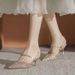 Rhinestone Two-way Sandals For Women, 2026 Spring-summer New Style, Pointed Toe Hollow Single Shoes, Elegant Stiletto_vogvips.com