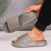 Large Size Men, Summer Outdoor Wear, Comfortable Slip-on Sandals For Couples, Men's Beach Shoes, Non-slip Bathroom_vogvips.com