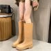 German Women's 2026 New Model Adult Rain Boots Silicone Non-slip High Aesthetic Fashion High-tube Water Shoes For_vogvips.com