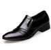 Leather Shoes Men's Summer Breathable Men's Shoes Korean-style All-match Trendy Men's Casual Shoes British Business Dress Height-increasing Shoes_vogvips.com