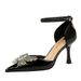8323-K53 Fashionable Butterfly Diamond With Thin Heels, Shallow Mouth, One Piece Strap, Banquet High Heels Sandals For_vogvips.com