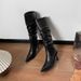 Street Style Over-the-Knee Motorcycle 2024 Spring Autumn Winter New Women's Pointed Toe Stiletto High Heel Long Boots_vogvips.com