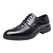 Brogue Genuine Business Formal British Carved Men's Leather Lace-up Breathable Shoes_vogvips.com