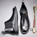 European Warm Series Slip-On High-Top Martin Trendy Men's British Genuine Round-Toe Fashion Artistic Short Leather Boots_vogvips.com