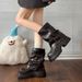 Height-Increasing Jeans Pile 2025 Short Western Slim Martin Thick Sole Summer Autumn New Boots For Women_vogvips.com