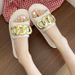 Women's Thick-soled Slippers Outdoor Wear, Fashionable And Trendy Summer Casual Slip-on Sandals, Non-slip Soft-soled_vogvips.com