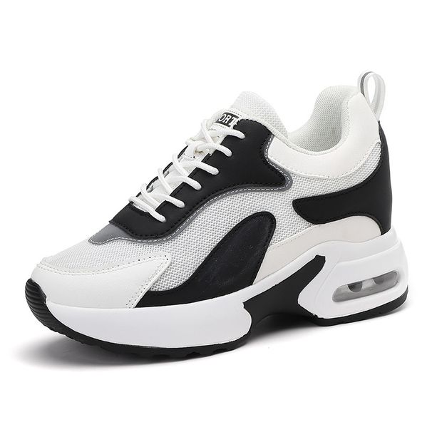 Women's Dad Shoes Trend New Breathable Thick Bottom Heightened Sports Casual Shoes Real Air Cushion_vogvips.com