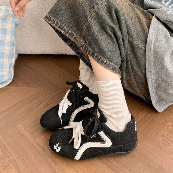 Unity Chinese Style Women's Red Sneakers, New Flat Versatile Platform Casual Shoes For Students_vogvips.com