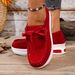 Autumn New Fashion Round Head Lace-up Solid Color Womens Loafers Casual Leather Women's Thick Soled Shoes_vogvips.com