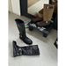 Cowhide Version Buckle Locomotive Boots Long Boots Women's Thick Heel Round Head Splicing Western Boots Pleated Stacking Boots Knight Boots_vogvips.com