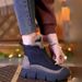 Winter New Cotton For Women Thick Sole Comfortable Lightweight Zipper Style Shoes Outdoor Daily Warm Women's Boots_vogvips.com