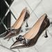 2025 Summer High-top Women's Shoes With Novel Design, Pointed Toe, Thin Heel, Temperament, Shallow Mouth, Comfortable And Fashionable_vogvips.com