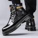 European Warm Series 2025 Autumn Winter New Leather High Top Outdoor Martin Thick Sole Work Motorcycle Yellow Boots Men's Shoes_vogvips.com