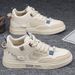 Men's High Top Canvas Sneakers Casual Breathable Lace-Up Shoes For Running Walking Comfortable Lightweight Fashion Sneakers_vogvips.com