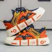 Jieming Cross Border Large Size Popular Frame Casual Men's Shoes 61853 Green Rice Orange_vogvips.com